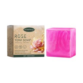 Rose Soap For Women's Skin Care And Bath Cleanses Odors, Relieves Physical Discomfort And Relieves Itching (Option: Rose soap)
