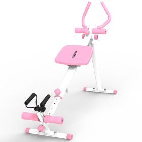 4-in-1 Ab Workout Exercise Equipment Rowing Machine Leg Press Machine Ab Glider Machine Roman Chair Fitness Equipment for Ab Workout Core Strengt (Color: as Pic)