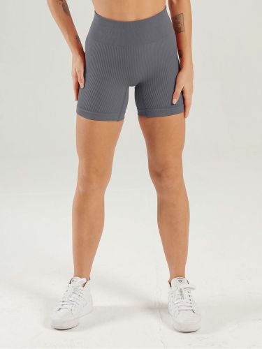 Yoga Shorts Ribbed Seamless Workout High Waist Athletic Leggings Suitable For Yoga Fitness