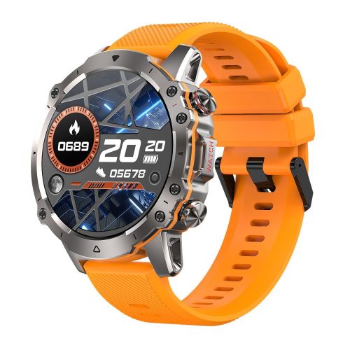 Smart Watch for Men, 1.43" AMOLED HD Full Touch Screen, 100+ Sports Modes, Answer Calls Wirelessly, Fitness Tracker Pedometer Customizable Faces